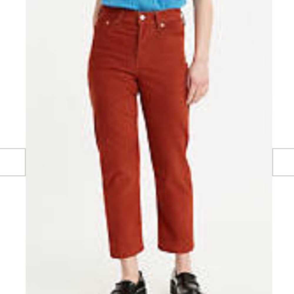 Levi's Wedgie Straight Leg Corduroy Pants